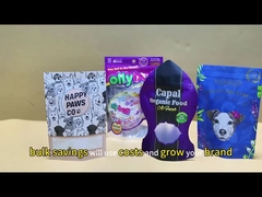 Custom Logo Clear / Transparent / Matte / Frosted Self Sealing Durable  Zip Lock Food Plastic Bags