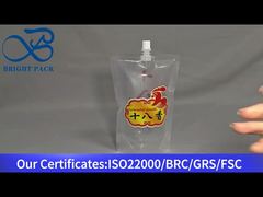 transparent stand up spout pouch