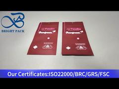 red small custom child resistant bag