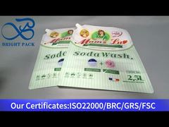 stand up spout pouch for laundry detergent 2.5L