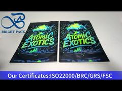 aluminum foil composite stand up bag with clear window