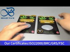 brown child proof zipper bags with US patent