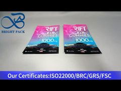 colorful custom child resistant ziplock bag