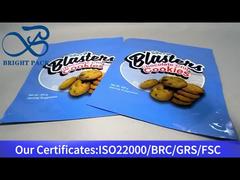 blue ziplock bag for chocolate chip cookies 400g