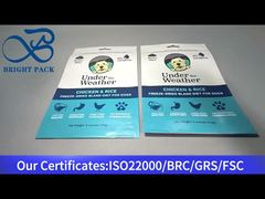 blue plastic ziplock bag for dogs food 170g