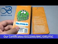 orange small aluminum-plastic mylar food storage bags 1g