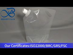 transparent liquid spout bags wholesale