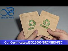 eco-friendly kraft paper stand up bag