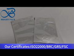 silver aluminum foil stand up zipper bag