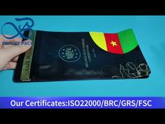 black gold stamping eight-side sealed coffee bag with valve