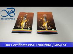 orange custom child proof mylar bag