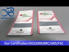 white stand up zipper bag with clear window food-grade