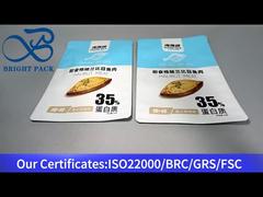 blue aluminum plastic bag for fish packaging