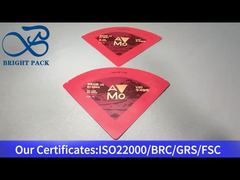 red irregularly shaped packaging bag for coffee 15g