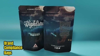 US-Patented Custom Child Resistant Mylar Bag for Cannabis Brand Compliance