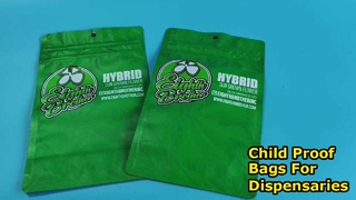 US-Patented Child Proof Exit Bags for Cannabis Dispensary Regulatory Compliance