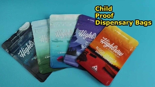 US-Patented Child Proof Plastic Bags for Cannabis Dispensary Compliance Standards