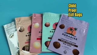 US-Patented Child Proof Exit Bags for Cannabis Dispensary Compliance Needs