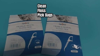 Flexible Dental Floss Pick Bag Sanitary Resealable Bulk for Oral Care Brands