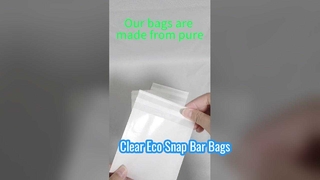 22mm 100% Biodegradable Highly Transparent Glassine Bags for Snap Bars and Food Packaging