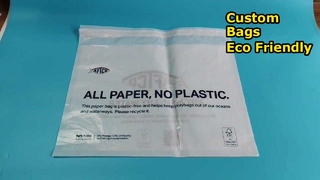 Chinese factory custom printed self adhesive glassine paper bag