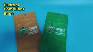 Custom Printing Child Resistant Bag Wholesaler US/EU Compliant for Cannabis Brands