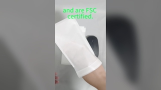 FSC Certified Biodegradable Glassine Paper Bags with Self Adhesive Seal for Clothing and Socks
