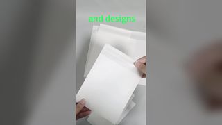 Biodegradable Translucent Glassine Paper Bags Customizable for T-Shirt Packaging