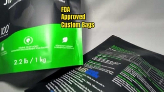 FDA-Approved Resealable Plastic Bags Custom