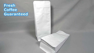 Resealable Flat Bottom Coffee Bags with Valve