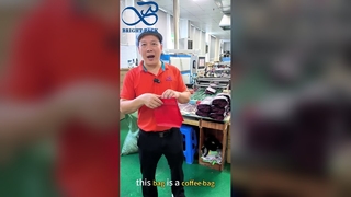 Plastic Coffee Bag With Valve Airtight Roasted Coffee Bean Storage