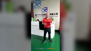 Self-Sealing Zipper Coffee Bag Stand Up For Premium Coffee Brand Packaging