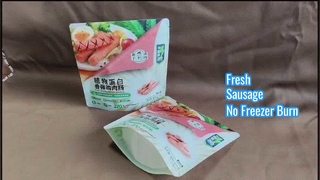 Food-Safe Plastic Zipper Bags for Chicken Sausage Freshness & Freezer Storage