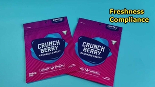 US-Patented Custom Mylar Ziplock Bags for Cannabis Freshness & Compliance Needs