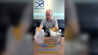 Thickened Transparent Spout Pouches Leakproof Food Grade Liquid Pack Pouch