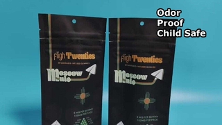 Smell Proof Mylar Bag Child Resistant Bulk for USA Cannabis Brands