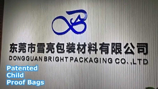 Patented Custom Child Proof Mylar Bags
