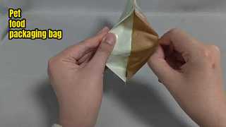 Pet food packaging bag