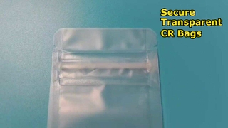 Chinese U.S. Patented transparent child resistant bag manufacturer