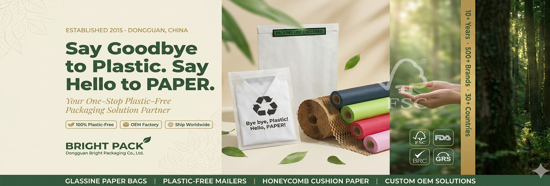 Quality FSC Glassine Paper Bag factory