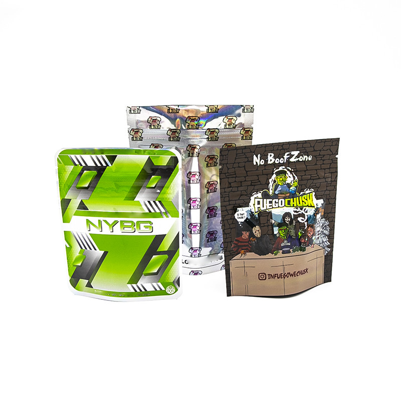 Three-Side Sealed Tobacco Cigar Mylar Bag Printable Design