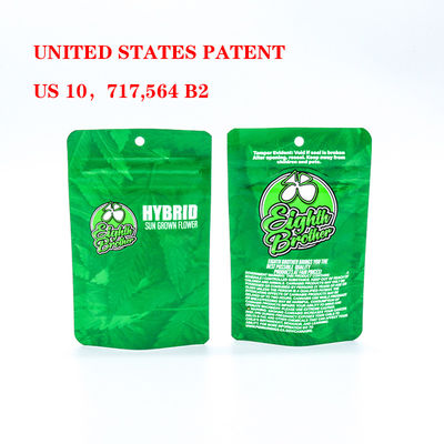 Ziplock Weed Child Proof Resealable Bag With Pet Aluminized Composite Film