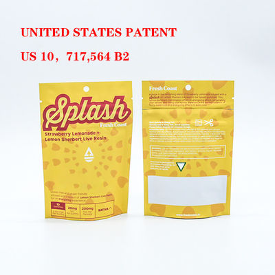 Custom Odor Proof Child Safe Mylar Bags For Tobacco Packaging With Secure Plastic Zip Lock