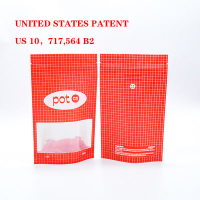Customized Odor-Resistant Child Protective Bags Self-Standing Plastic Zipper Lock Food Pouches