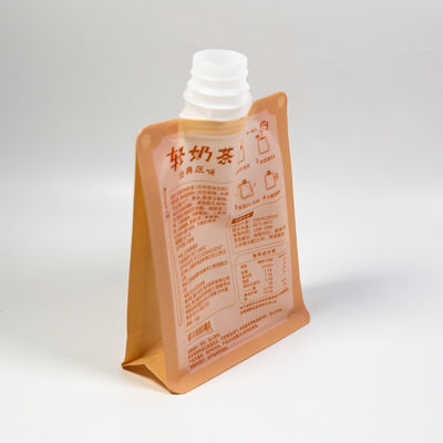 Logo Custom Printed Spout Bag Food Flip Spray Spout Bag Food Juice Packaging Bag