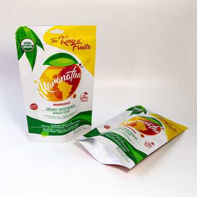 Food Packaging Bag Manufacturer Customized Pet Aluminized Zipper Bag High Quality Dried Mango Snack Packaging