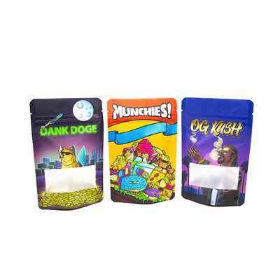 Child Resistant Bags For Edibles Tobacco Packaging Bag Child Protection Zipper Packaging Bag