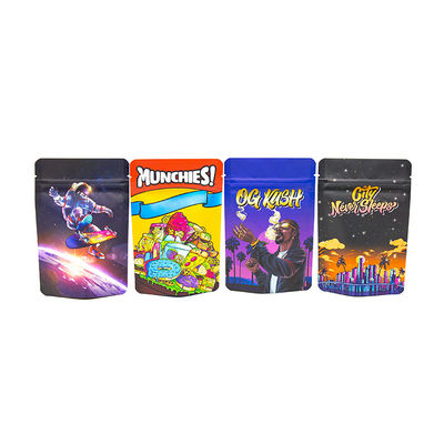 Custom Child Resistant Mylar Bags Food Grade Mylar Bags Medication
