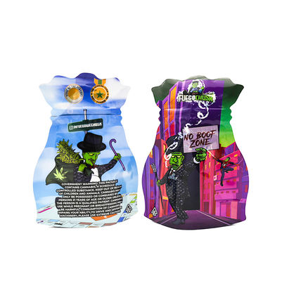 Custom Design Mylar Bag 3.5g Blank For Secure Weed Packaging