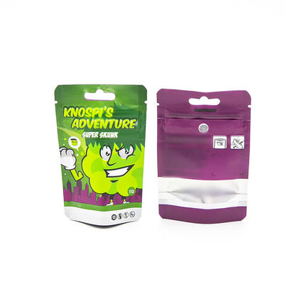 Weed Bags Child Resistant Bag Plastic Packaging Doypack Colorful Digital Printing